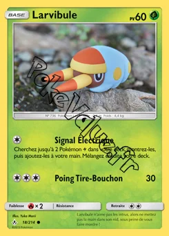 Carte Pokémon Larvibule n°18 de la série Alliance Infaillible