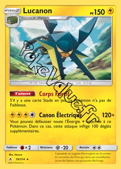 Carte Pokémon Lucanon n°59 de la série Alliance Infaillible