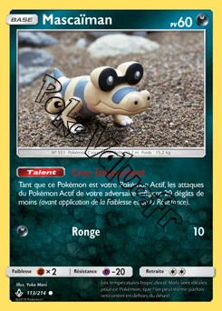 Carte Pokémon Mascaïman n°113 de la série Alliance Infaillible