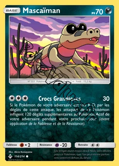 Carte Pokémon Mascaïman n°114 de la série Alliance Infaillible