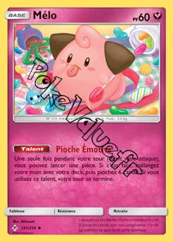 Carte Pokémon Mélo n°131 de la série Alliance Infaillible