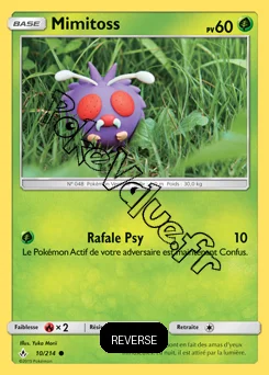 Carte Pokémon Mimitoss Reverse n°10 de la série Alliance Infaillible