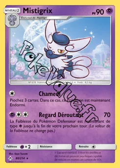 Carte Pokémon Mistigrix n°80 de la série Alliance Infaillible