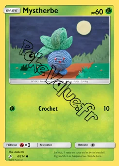 Carte Pokémon Mystherbe n°6 de la série Alliance Infaillible