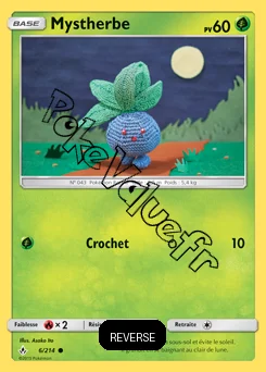 Carte Pokémon Mystherbe Reverse n°6 de la série Alliance Infaillible