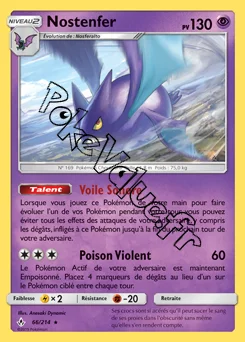 Carte Pokémon Nostenfer  n°66 de la série Alliance Infaillible