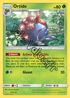 Carte Pokémon Ortide n°7 de la série Alliance Infaillible