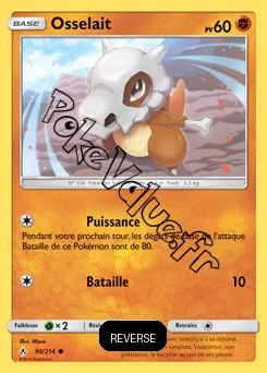 Carte Pokémon Osselait Reverse n°90 de la série Alliance Infaillible