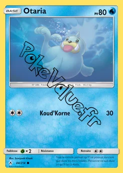 Carte Pokémon Otaria n°44 de la série Alliance Infaillible