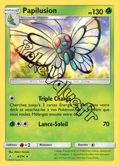 Carte Pokémon Papilusion n°4 de la série Alliance Infaillible