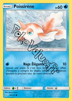 Carte Pokémon Poissirène n°48 de la série Alliance Infaillible