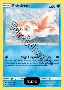 Carte Pokémon Poissirène Reverse n°48 de la série Alliance Infaillible