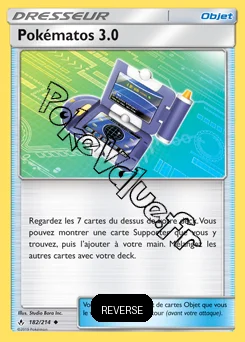 Carte Pokémon Pokématos 3.0 Reverse n°182 de la série Alliance Infaillible