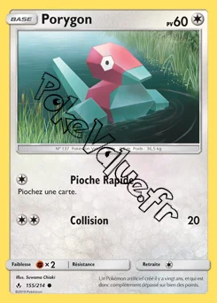 Carte Pokémon Porygon  n°155 de la série Alliance Infaillible