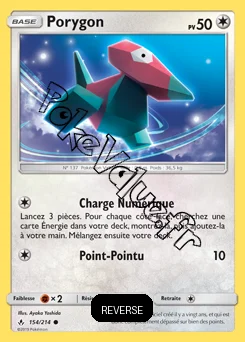 Carte Pokémon Porygon  Reverse n°154 de la série Alliance Infaillible