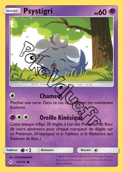 Carte Pokémon Psystigri n°79 de la série Alliance Infaillible