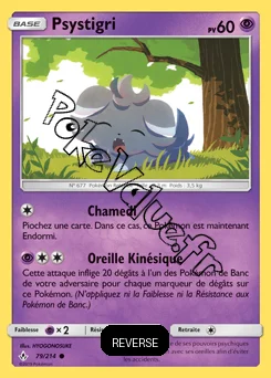 Carte Pokémon Psystigri Reverse n°79 de la série Alliance Infaillible