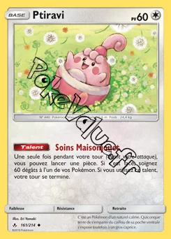 Carte Pokémon Ptiravi n°161 de la série Alliance Infaillible