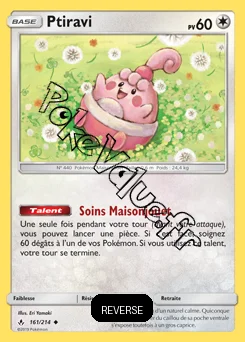 Carte Pokémon Ptiravi Reverse n°161 de la série Alliance Infaillible