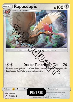 Carte Pokémon Rapasdepic Reverse n°146 de la série Alliance Infaillible
