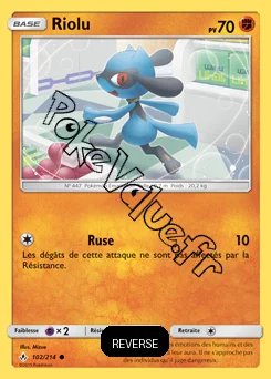 Carte Pokémon Riolu  Reverse n°102 de la série Alliance Infaillible