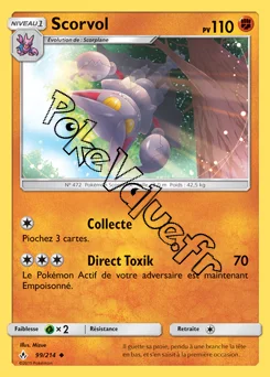 Carte Pokémon Scorvol n°99 de la série Alliance Infaillible