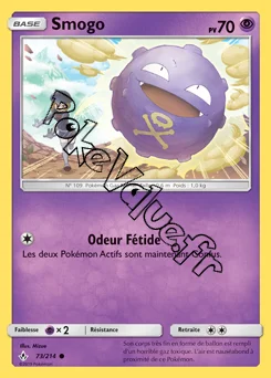 Carte Pokémon Smogo n°73 de la série Alliance Infaillible