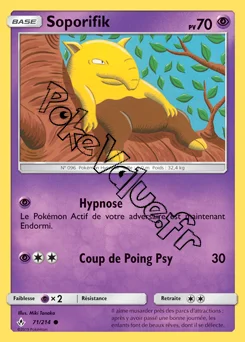 Carte Pokémon Soporifik n°71 de la série Alliance Infaillible