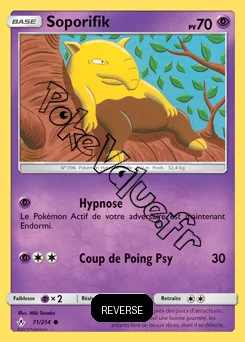 Carte Pokémon Soporifik Reverse n°71 de la série Alliance Infaillible