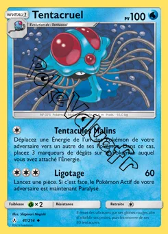 Carte Pokémon Tentacruel  n°41 de la série Alliance Infaillible