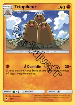 Carte Pokémon Triopikeur n°86 de la série Alliance Infaillible