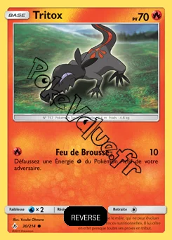 Carte Pokémon Tritox Reverse n°30 de la série Alliance Infaillible