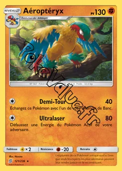 Carte Pokémon Aéroptéryx n°121 de la série Harmonie des Esprits