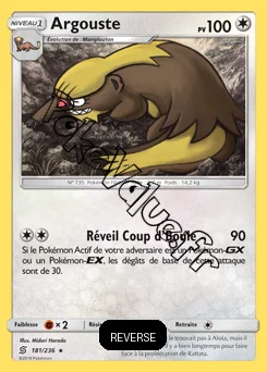 Carte Pokémon Argouste Reverse n°181 de la série Harmonie des Esprits