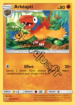 Carte Pokémon Arkéapti n°120 de la série Harmonie des Esprits
