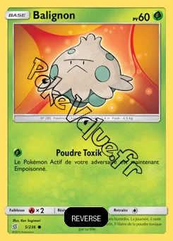 Carte Pokémon Balignon Reverse n°5 de la série Harmonie des Esprits