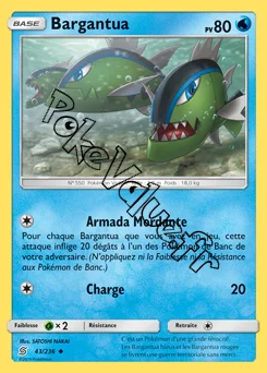 Carte Pokémon Bargantua n°43 de la série Harmonie des Esprits