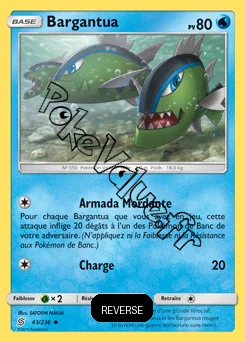 Carte Pokémon Bargantua Reverse n°43 de la série Harmonie des Esprits