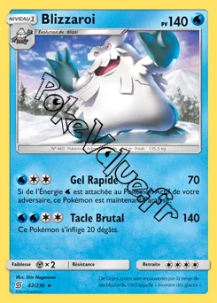 Carte Pokémon Blizzaroi n°42 de la série Harmonie des Esprits