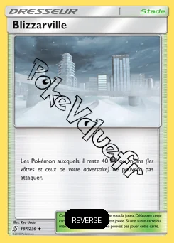 Carte Pokémon Blizzarville Reverse n°187 de la série Harmonie des Esprits