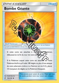 Carte Pokémon Bombe Géante n°196 de la série Harmonie des Esprits