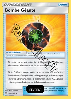 Carte Pokémon Bombe Géante Reverse n°196 de la série Harmonie des Esprits