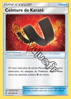 Carte Pokémon Ceinture de Karaté n°201 de la série Harmonie des Esprits