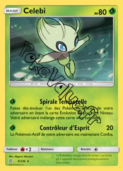 Carte Pokémon Celebi  n°4 de la série Harmonie des Esprits