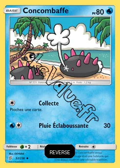 Carte Pokémon Concombaffe Reverse n°52 de la série Harmonie des Esprits