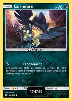 Carte Pokémon Cornèbre Reverse n°128 de la série Harmonie des Esprits