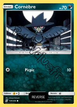 Carte Pokémon Cornèbre Reverse n°129 de la série Harmonie des Esprits