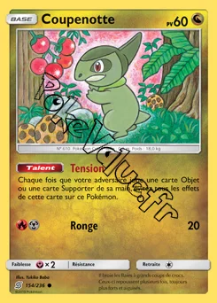 Carte Pokémon Coupenotte n°154 de la série Harmonie des Esprits