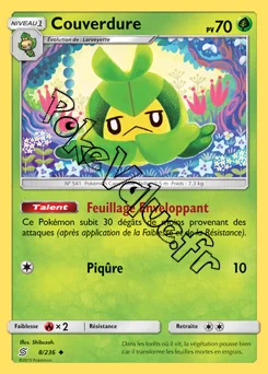 Carte Pokémon Couverdure n°8 de la série Harmonie des Esprits