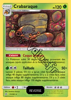 Carte Pokémon Crabaraque Reverse n°11 de la série Harmonie des Esprits